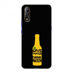 Save water drink beer - Black Slim Hard Shell Case